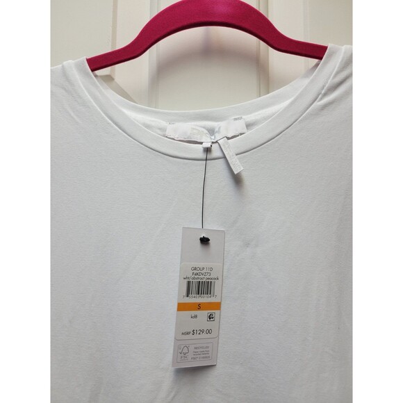 DKNY Women's Abstract Peacock Floral Sleeveless Dress Size S Brand New with Tags - Picture 13 of 14